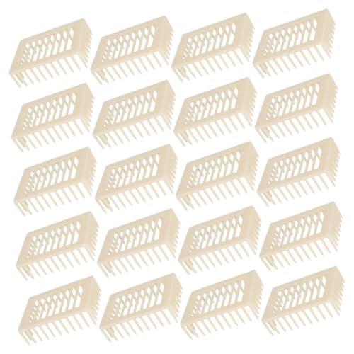 Alasum 20 Stück Teiliges Kunststoff Königinnenkäfig mit Belüftetem Design Langlebig und Leicht Bienenkönigin Isolation und Transport für Professionelle und Hobby Imker Zuchtwerkzeug von Alasum