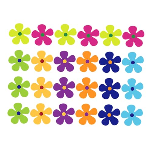 Alasum 24 Stück Teiliges Magnetische Blumenaufkleber aus Flexiblem PVC Stark Haftend und Wiederverwendbar Geeignet als Auto und Kühlschrankdekor für Türen und Garagentore Bunte von Alasum