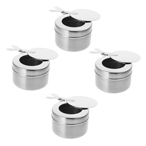 Alasum 4 Stück Edelstahl Alkoholkocher Robuste Hitzebeständige Brennstoffbehälter für Outdoor Camping Picknick und Wandern Langlebige Rostfreie Mini Spirituskocher für Sichere Alasum 4 Stück Edelstahl Alkoholkocher Robuste Hitzebeständige Brennstoffbehälter für Outdoor Camping Picknick und Wandern Langlebige Rostfreie Mini Spirituskocher für Sichere von Alasum