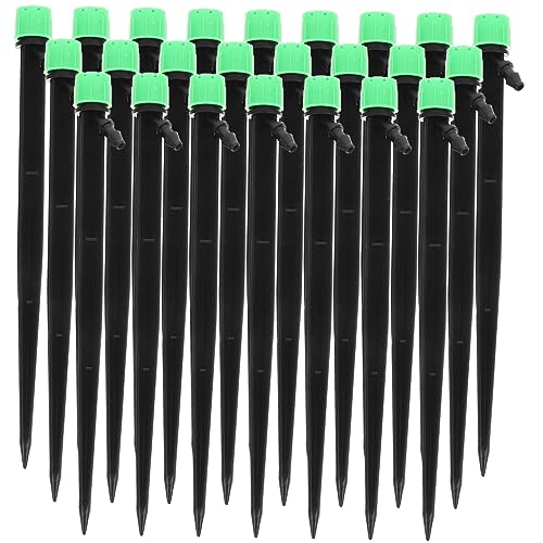 Alasum 50 Stück Tropf bewässerungsköpfe mit Löchern Verstellbare Garten drip emitter Langlebige feine bewässerungsdüsen für Hochbeete Gewächshaus und Rasenpflege von Alasum