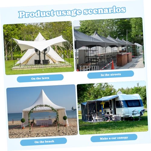 Alasum 8 Stück Teiliges Zeltstangen Schutzkappen aus Kunststoff rutschfeste Plane Stangen Endkappen mit Innendurchmesser Verstärkte Zeltstabspitzen für Outdoor Camping Wandern und von Alasum