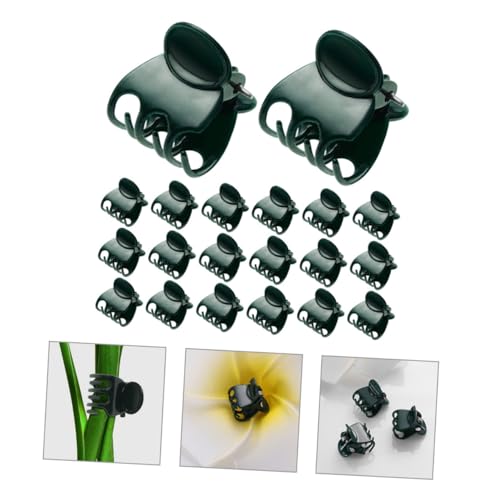 Alasum 80 Stück Teiliges Pflanzenklammern aus Kunststoff Robuste Rankhilfe und Verstellbare Pflanzenstützclips für Orchideen Kletterpflanzen Gemüse und Blumen Wetterfest und Flexibel von Alasum
