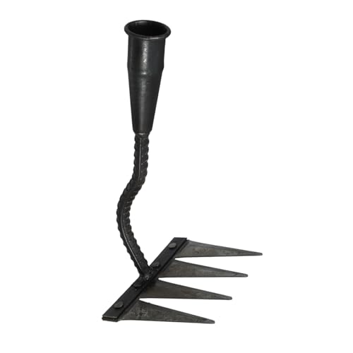 Alasum Kleine Gartenharke mit Ergonomischem Design Metallzinken Werkzeug Vielseitiges Unkrautentfernungs und Bodenlockerungswerkzeug Kompatibel mit Handelsüblichen Gartenstielen für Alasum Kleine Gartenharke mit Ergonomischem Design Metallzinken Werkzeug Vielseitiges Unkrautentfernungs und Bodenlockerungswerkzeug Kompatibel mit Handelsüblichen Gartenstielen für von Alasum