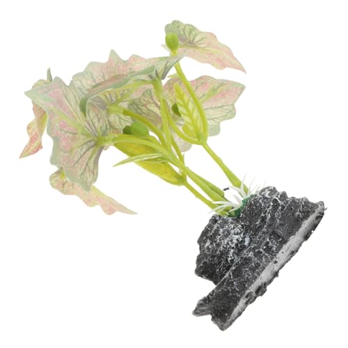 Alasum Künstliche Terrarium Pflanzen Dekoration Realistisch Langlebig Vielseitig Einsetzbar für Bartagamen Eidechsen Schildkröten und Krabben Terrarien Zubehör Installieren von Alasum