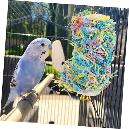 Alasum Papageien Kauspielzeug zum Aufhängen Robustes Beißspielzeug für Sittiche und Wellensittiche Sicheres Pet Plaything mit Glocke Fördert Beschäftigung und Verhindert Käfigbeißen Alasum Papageien Kauspielzeug zum Aufhängen Robustes Beißspielzeug für Sittiche und Wellensittiche Sicheres Pet Plaything mit Glocke Fördert Beschäftigung und Verhindert Käfigbeißen von Alasum
