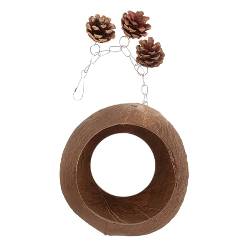 Alasum Papageiennest Schaukel Vogelnest Hängendes Haustiernest Hängendes Vogelnest Vogelzuchtnest Vogelkokosnussnester Haustiervogelbett Kokosnussbett Kokosnussvogelnest Alasum Papageiennest Schaukel Vogelnest Hängendes Haustiernest Hängendes Vogelnest Vogelzuchtnest Vogelkokosnussnester Haustiervogelbett Kokosnussbett Kokosnussvogelnest von Alasum