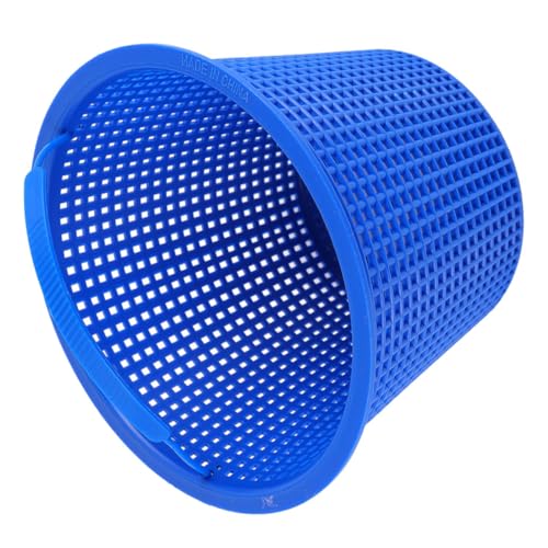 Alasum Pool Filterkorb Langlebig Flach Design Wiederverwendbar Verhindert Fängt Haare Laub Schmutz Kompatibel Schwimmbad Zubehör Einfache mit Wasser und Seife Blau von Alasum