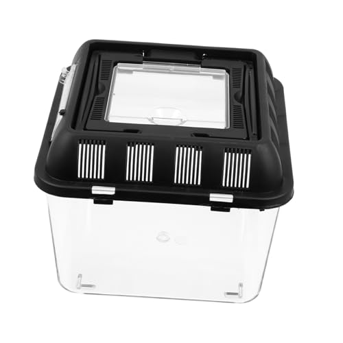 Alasum Reptilienbehälter Kunststoff Reptilienterrarien Träger Spinnengehege Zubehör Spinnenkäfig Kunststoff Schlangenzuchtbehälter Reptilien Kunststoffbehälter von Alasum