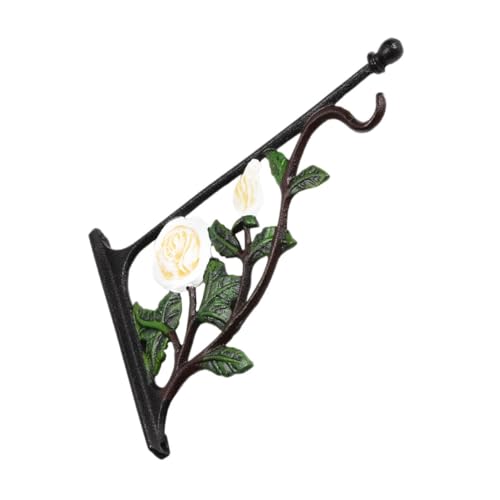 Alasum Rustikaler Wandhaken aus Eisen mit Rosenmuster Langlebiger Blumenampel Halter Dekorativer Vogelhäuschen Hänger Vielseitiger Pflanzenhalter für Innen und Außenbereich Einfach zu Alasum Rustikaler Wandhaken aus Eisen mit Rosenmuster Langlebiger Blumenampel Halter Dekorativer Vogelhäuschen Hänger Vielseitiger Pflanzenhalter für Innen und Außenbereich Einfach zu von Alasum