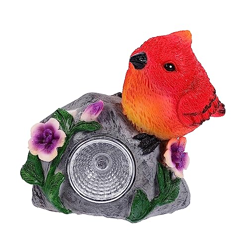 Alasum Solarbetriebene LED Tierlampe Miniatur Vogel Figurine für Garten Deko Handgefertigte Harz Gartenlampe mit Warmem Licht für Außenbereiche Tischdeko Alasum Solarbetriebene LED Tierlampe Miniatur Vogel Figurine für Garten Deko Handgefertigte Harz Gartenlampe mit Warmem Licht für Außenbereiche Tischdeko von Alasum