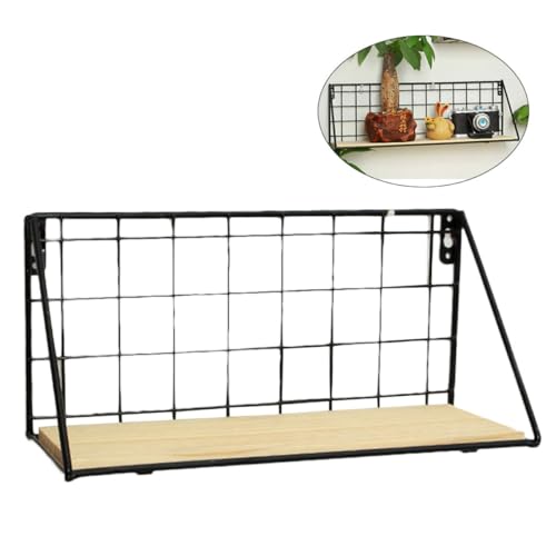 Alasum Wandregal aus Eisen und Massivholz ohne Bohren Wandmontiertes Aufbewahrungsregal für Wohnzimmer Schlafzimmer Küche Vielseitiges Blumen Kosmetikregal Robust und Platzsparend Alasum Wandregal aus Eisen und Massivholz ohne Bohren Wandmontiertes Aufbewahrungsregal für Wohnzimmer Schlafzimmer Küche Vielseitiges Blumen Kosmetikregal Robust und Platzsparend von Alasum