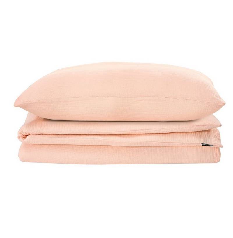 Alavya Home® Bettwäsche Musselin 135x200 mit Kissenbezug für Allergiker I GOTS zertifiziert, 100% Bio-Baumwolle, 2 teilig, Hypoallergen & Atmungsaktiv von Alavya Home®