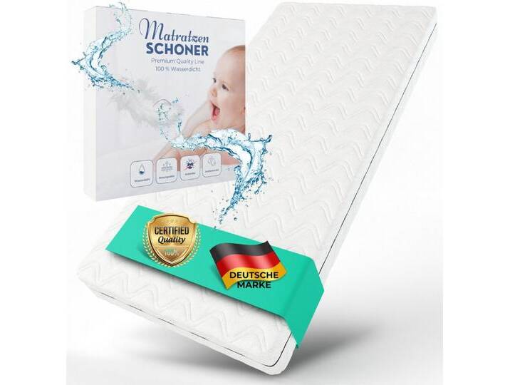 Alavya Home® Kindermatratze COZY inkl. Matratzenschoner bis 30 cm Höhe, 10 cm hoch, (Set, 1X Wasserdicht matratzenschoner) von Alavya-Home