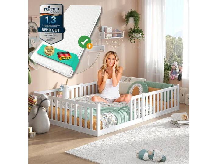 Alavya Home® Massivholzbett BUCHE mit Matratze FSC® 100% zertifizert I Limitiertes Angebot von Alavya-Home