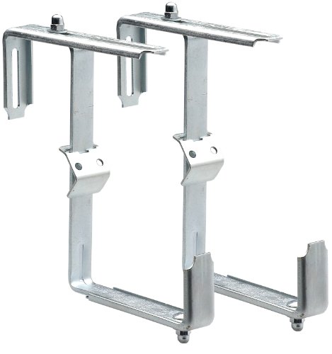Alba Krapf Blumenkastenhalter Satz verz. Blumenkasten-Halter (VKR-2V), Silber von Alba Krapf