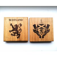 Schottland Whisky Fass Holz Untersetzer Glasuntersetzer von AlbaGuBrath24