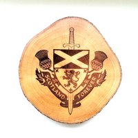 Scotland Forever Auf Baumscheibe Dekoration von AlbaGuBrath24