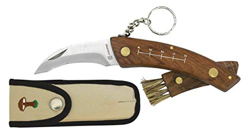 Praktische Albainox mushroom Messer mit Holzgriff, zusammenklappbar von EL ZORRO