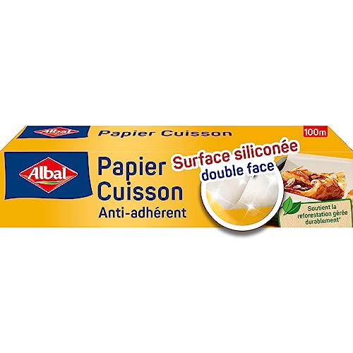 ALBAL Papier Kochen, extra large 38 cm, Antihaftbeschichtung, leichtes, 100 m von Albal