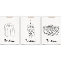 Bordeaux Poster - Papier A4/A3 40x60 von AlbaneHshop