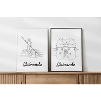Guérande Poster - Papier A4/A3 40x60 von AlbaneHshop