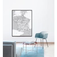 Plakat Von Frankreich Zum Malen - 120x160cm Papier von AlbaneHshop