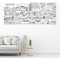Riesen-Malvorlage Nantes - Papier 56x135cm von AlbaneHshop