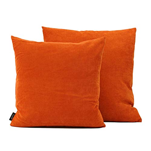 Albani Kissenhülle Monaco einfarbig 50x50cm orange von Albani