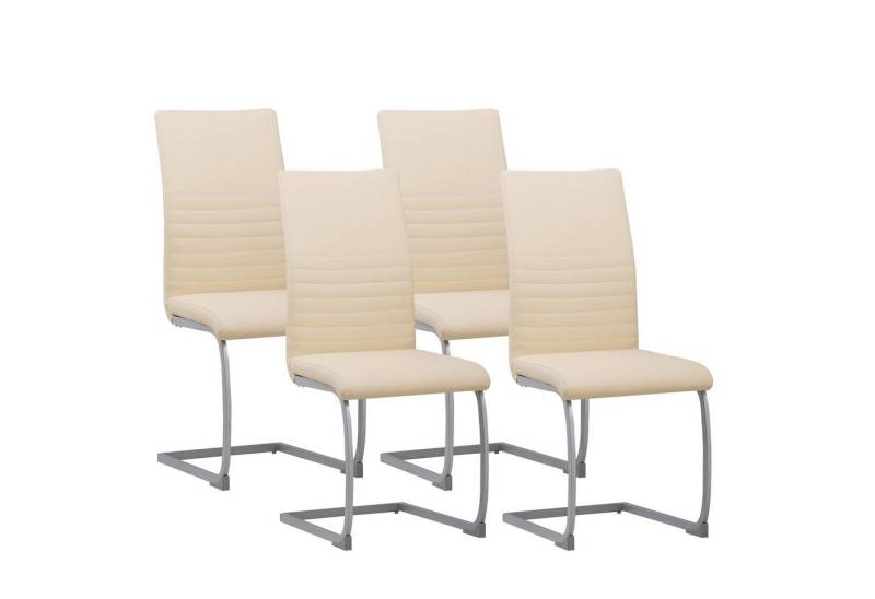 Albatros International Freischwinger Freischwinger MURANO 4er Set beige kunstleder Modernes Design (4er Set, Beige), Esszimmerstuhl Schwingstuhl mit modernem Design, dicke Polsterung von Albatros International