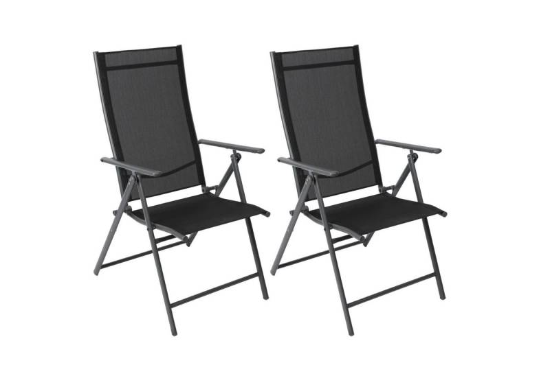 Albatros International Gartenstuhl Gartenstuhl ARUBA faltbar 2er Set bequem Stühle Stapelbar (bequeme Klappstühle auch als Terrassenstühle oder Balkonstühle), Gartenstühle Klappbar mit robustem Metallgestell, hohe Belastbarkeit von Albatros International