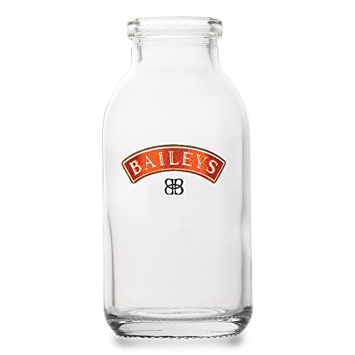 Albellion Original Baileys milk bottle Fläschchen Likör Shot-Glas im Schraubflaschen Design mit Baileys Schriftzug Logo, Transparent von Albellion