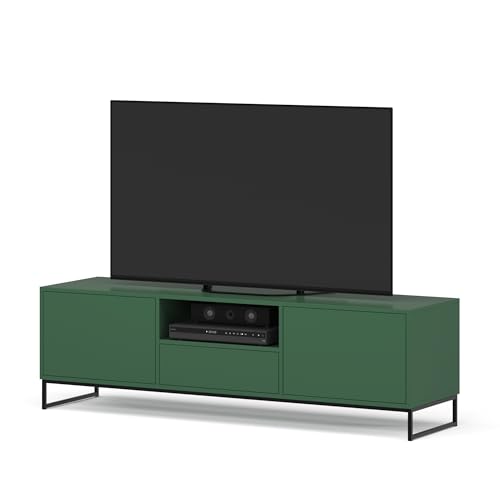 Albello TV-Schrank TV-Halterung mit verstellbaren Regalen TV-Regal fur Wohnzimmer Sideboard Wohnzimmer Fernsehtisch Holzwerkstoff 160 x 45 x 48,5 von Albello