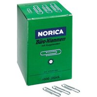 NORICA Büroklammer 2220 32mm Metall glanzverzinkt 1.000 St./Pack. von ALCO-Albert