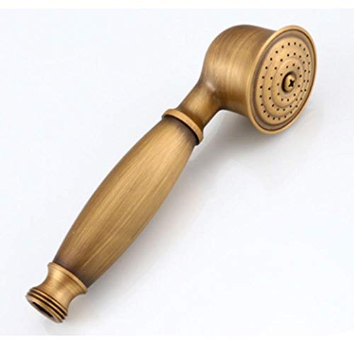 Duschkopf, Duschset, Messing Retro Telefon geformte Dusche, verwendet im Badezimmer und im Duschraum-Kupferhalterung (Color : Copper shower head) von Alberta