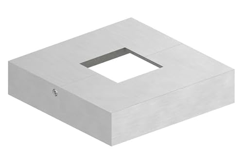 Abdeckrosette | geteilt | mit Lochung 40 x 40 mm | Edelstahl | 109 x 109 mm Abdeckrosette | geteilt | mit Lochung 40 x 40 mm | Edelstahl | 109 x 109 mm von Alberts