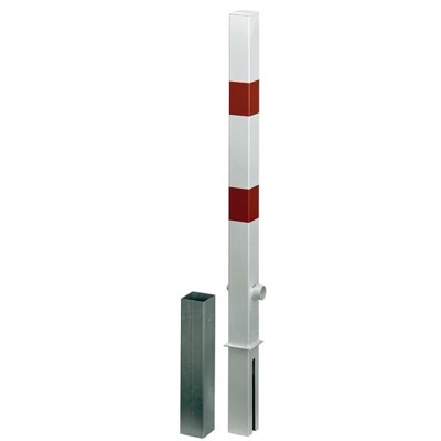 Absperrpf.Passau herausnb.Dreik.,fvz.,weiß,2 rote Ringe,z.Einb.,Pf.70x70 mm von Alberts