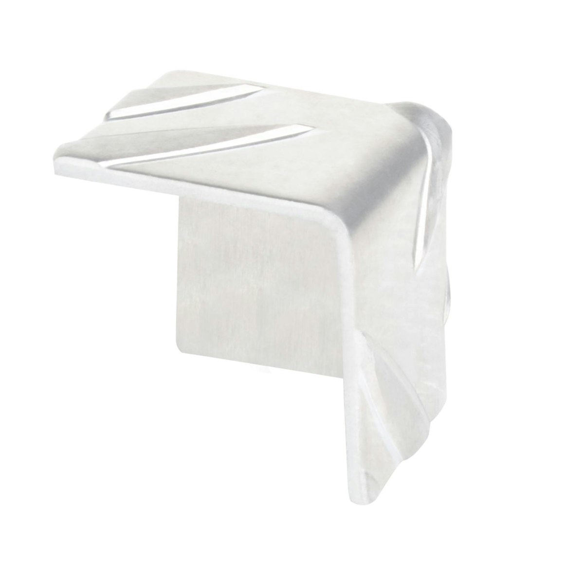 Alberts® Eckschutz, Riffel-Prägung, Alu, versch. Größen-29,5 x 29,5 mm von Alberts