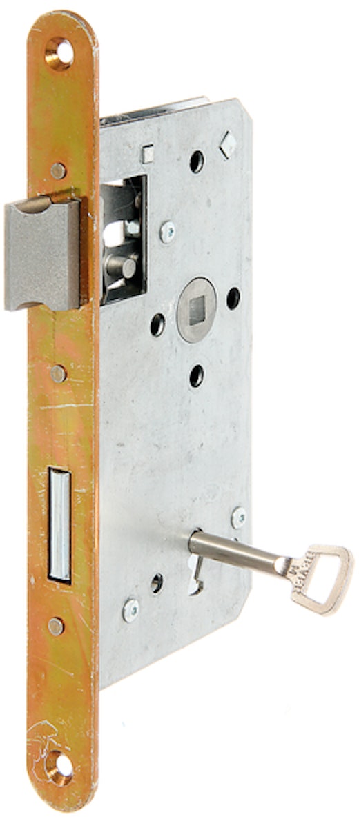 Alberts® Einsteckschloss speziell für Rahmentore verzinkt mit einem Schlüssel BB von Alberts
