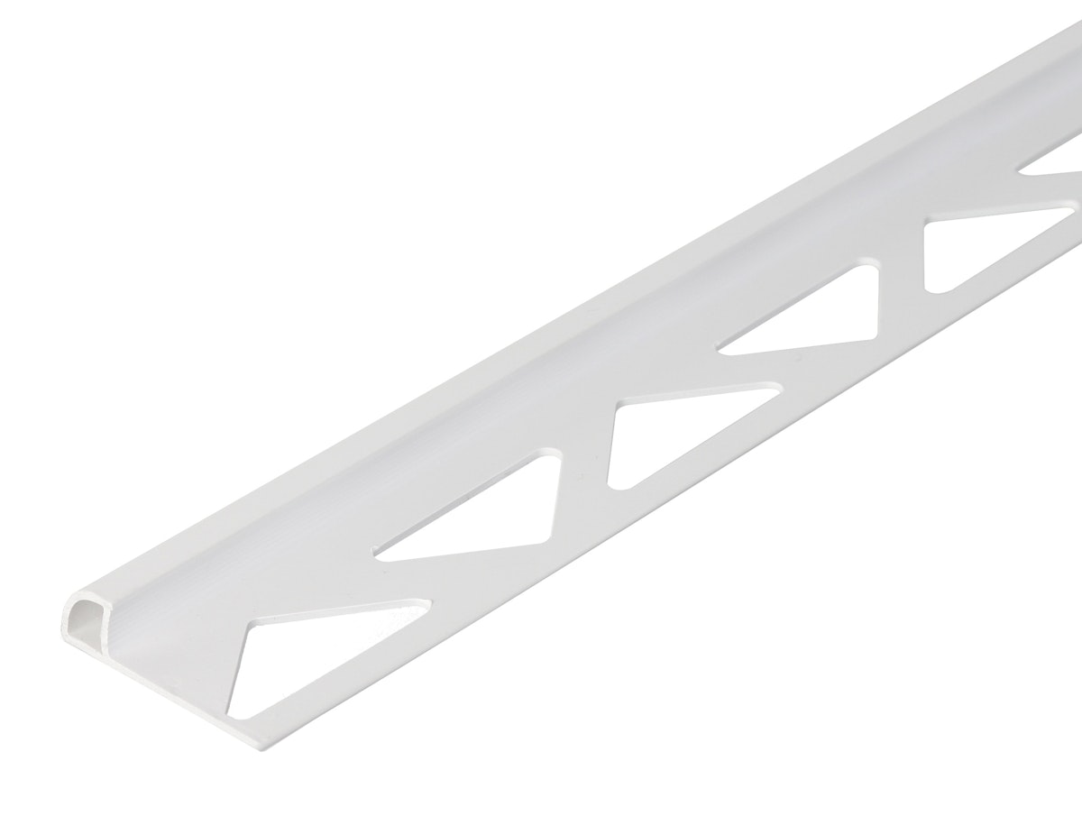 Alberts® Fliesen-Viertelkreisprofil, Kunststoff, weiß, Breite 30mm, Länge 2,5m-10 mm von Alberts