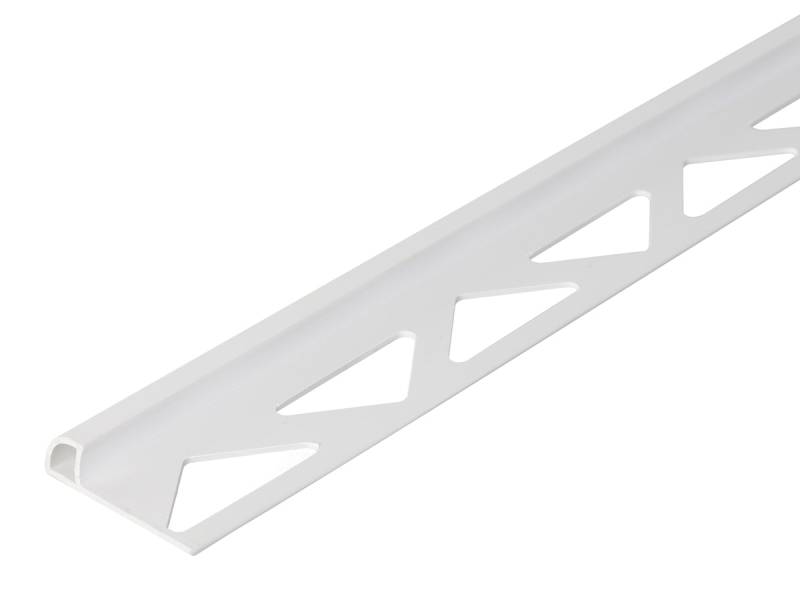 Alberts® Fliesen-Viertelkreisprofil, Kunststoff, weiß, Breite 30mm, Länge 2,5m-6 mm von Alberts