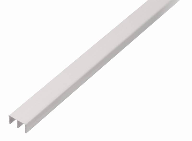 Alberts® Führungsschienenprofil oben, Kunststoff, 6,5x10x18mm-1 m-Weiß von Alberts