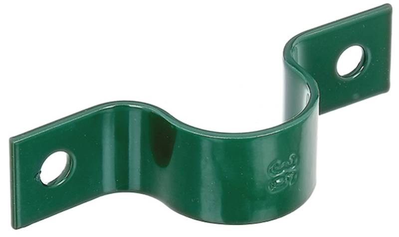 Alberts® Rohrschelle zur Befestigung von Zaunpfosten an Mauern Anthrazit 38 mm von Alberts