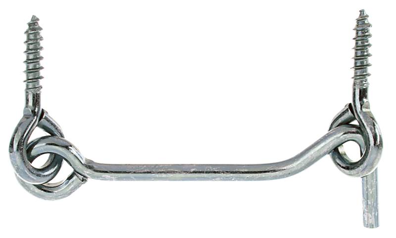 Alberts® Sturmhaken, mit Öse, galvanisch verzinkt dickschichtpassiviert, zum Einschrauben, Haken 80x⌀4 mm,Karte à 1 St. 903817 von Alberts