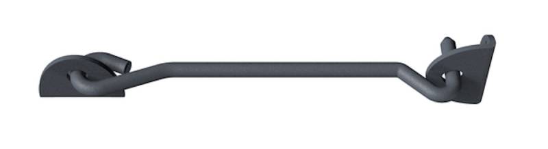 Alberts® Sturmhaken Ovado verz.,graphitgrau beschichtet Länge 233 mm Haken ⌀8 mm von Alberts