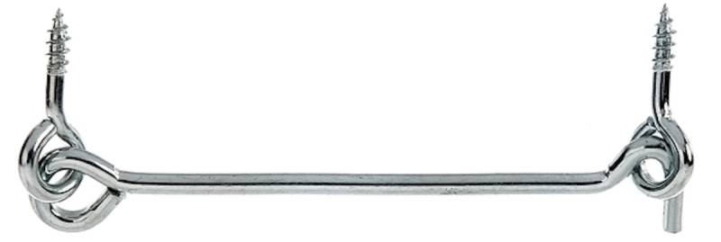 Alberts® Sturmhaken mit Öse blau verzinkt z.Einschrauben Länge 120 mm Haken ⌀4 mm von Alberts