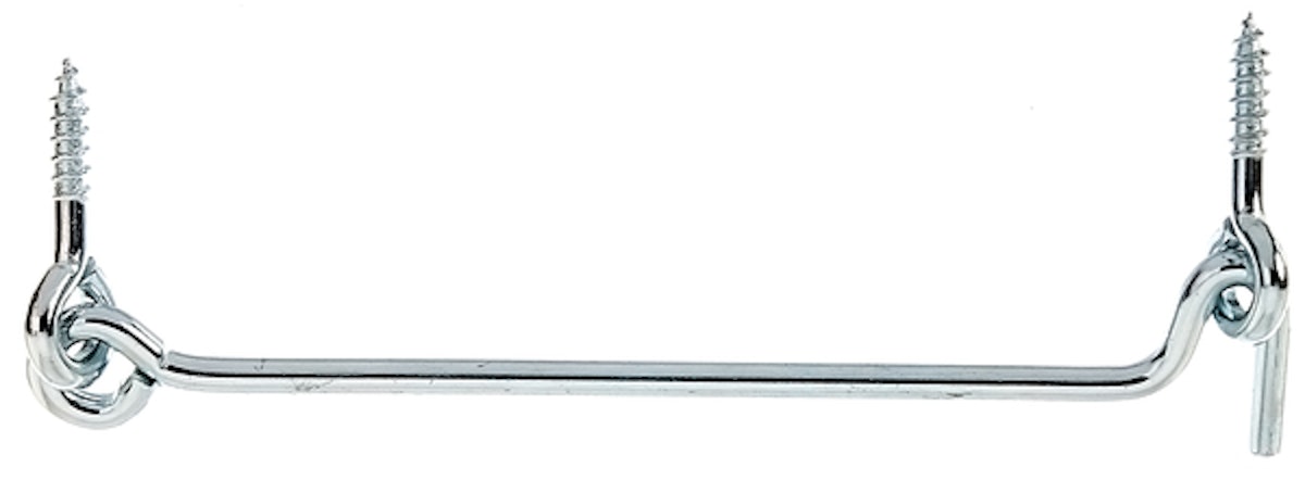 Alberts® Sturmhaken mit Öse blau verzinkt z.Einschrauben Länge 157 mm Haken ⌀5 mm von Alberts