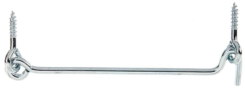 Alberts® Sturmhaken mit Öse blau verzinkt z.Einschrauben Länge 157 mm Haken ⌀5 mm von Alberts