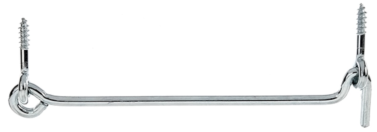 Alberts® Sturmhaken mit Öse blau verzinkt z.Einschrauben Länge 198 mm Haken ⌀6 mm von Alberts