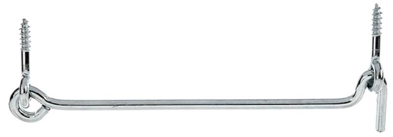 Alberts® Sturmhaken mit Öse blau verzinkt z.Einschrauben Länge 198 mm Haken ⌀6 mm von Alberts