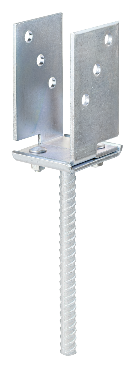 Alberts® U-Pfostenträger galvanisch verzinkt dickschichtpassiviert. 5x71-131x200 mm von Alberts